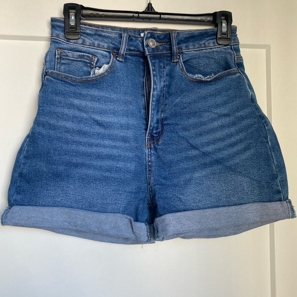 WAX JEAN SHORTS HIGH WAIST